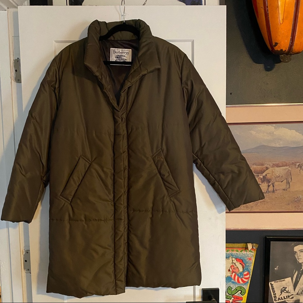 Vintage Burberry Down Jacket Olive